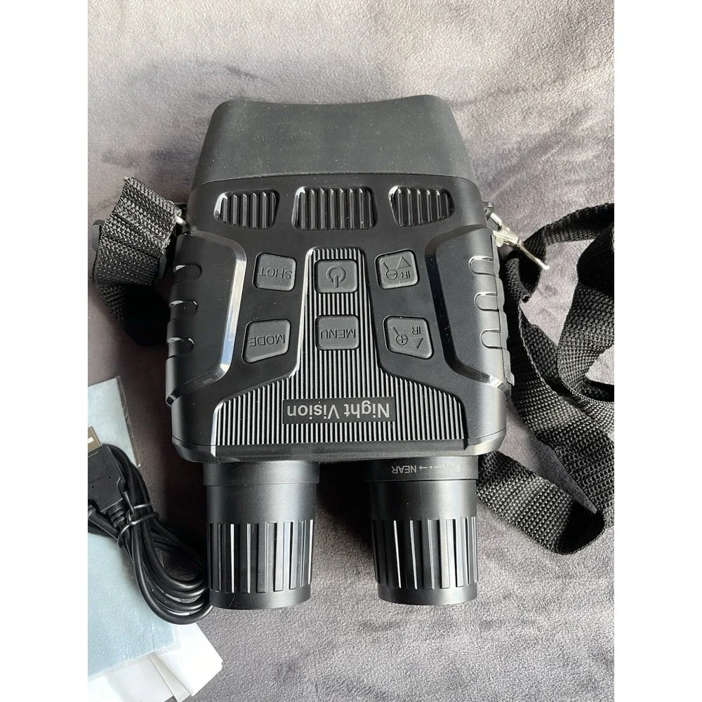 Digital Night Vision Binoculars Infrared IR Viewer w/ USB Cable Strap Manual